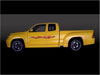 3d  red flame stripes on yellow truck